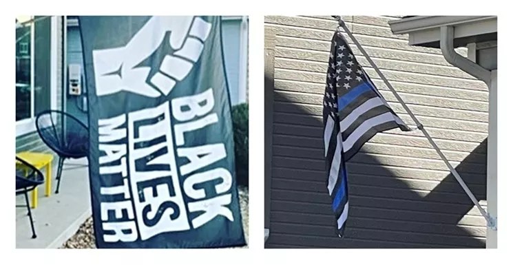 HOA Bans on BLM, Thin Blue Line Flags About to Be History