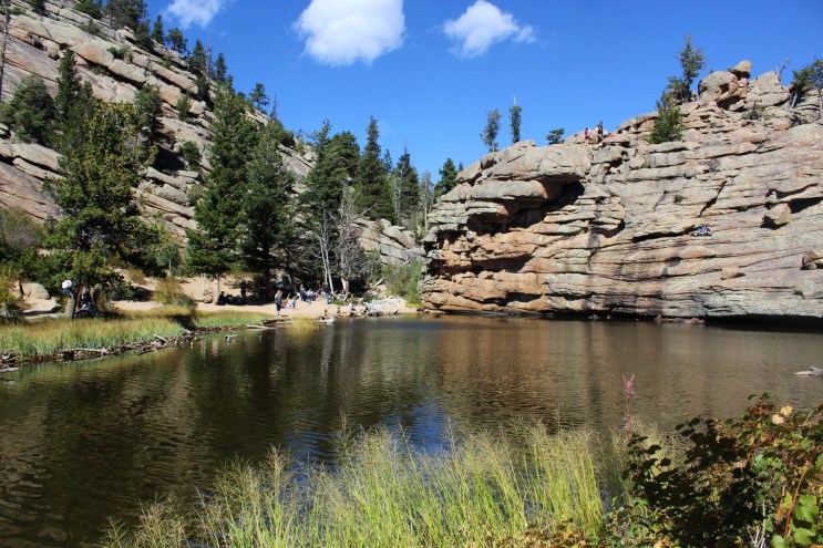 mountain lake at rocky mountain national park