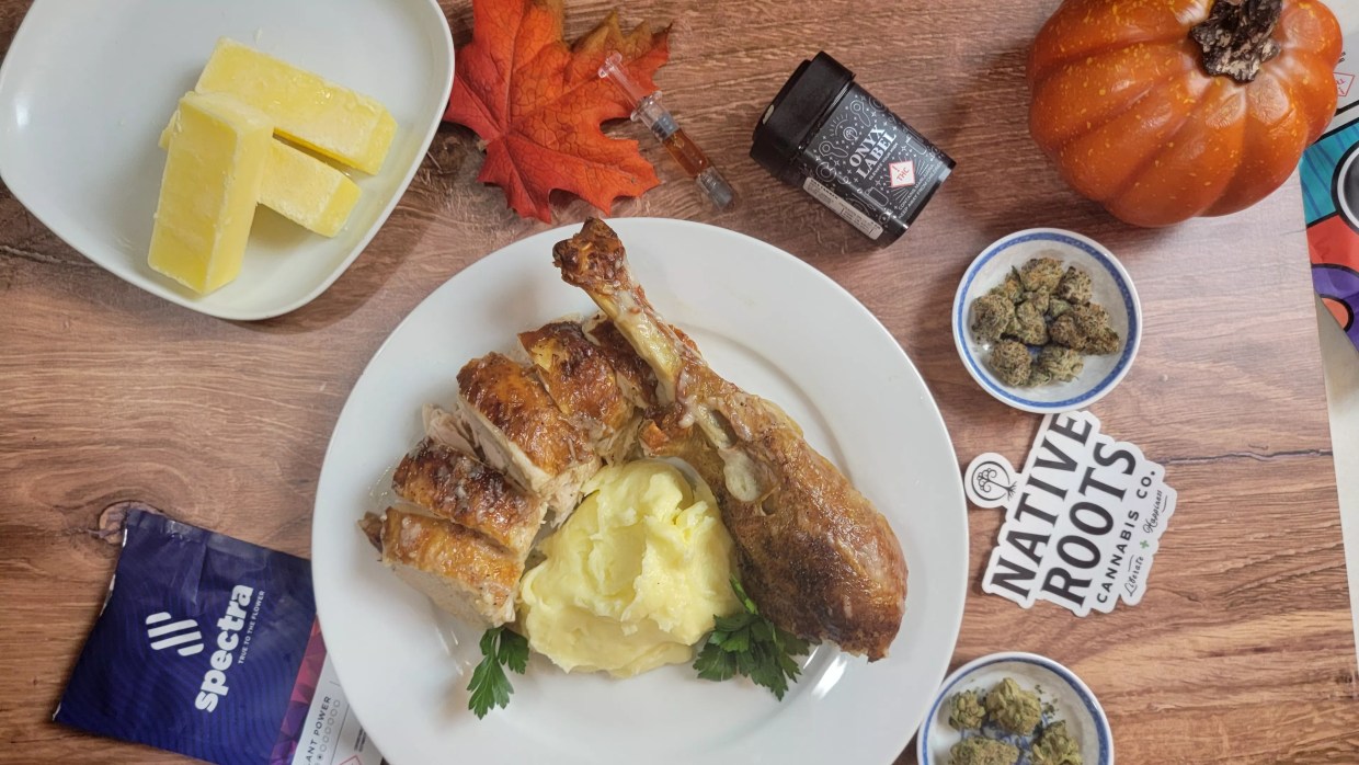 Thanksgiving turkey infused with THC