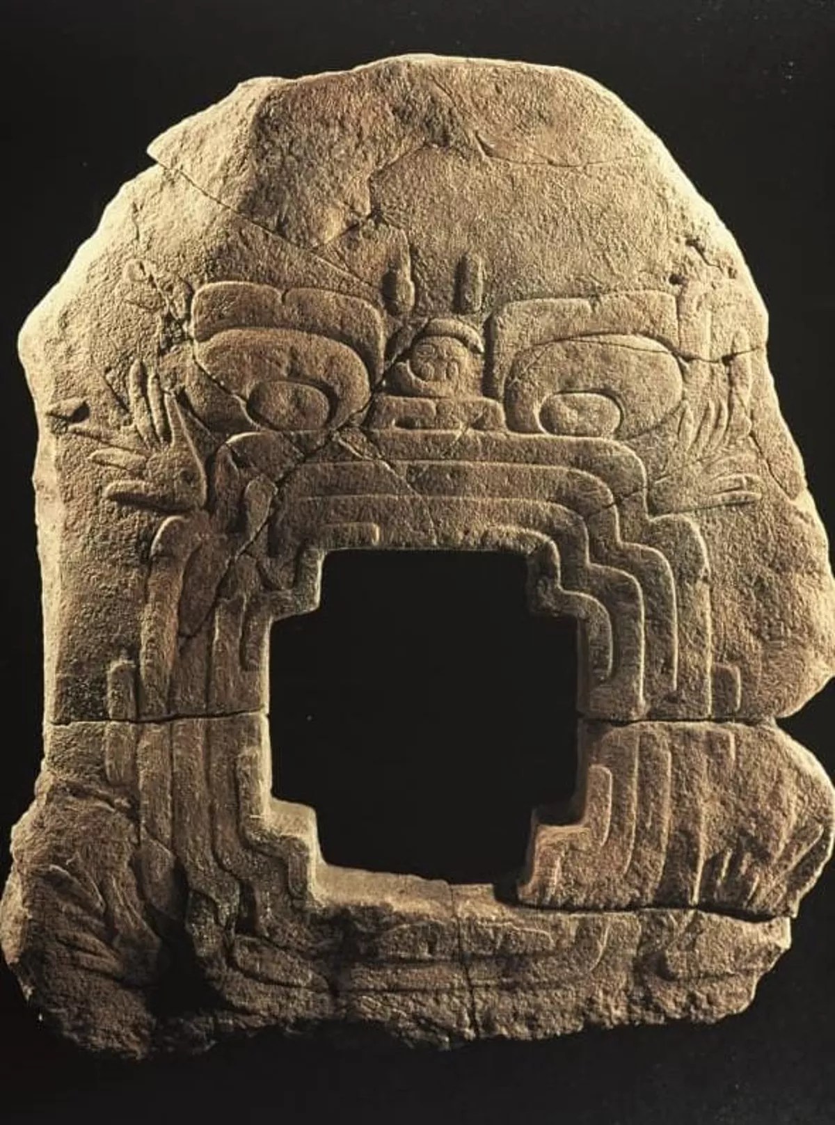 The "Earth Monster" Olmec artifact.