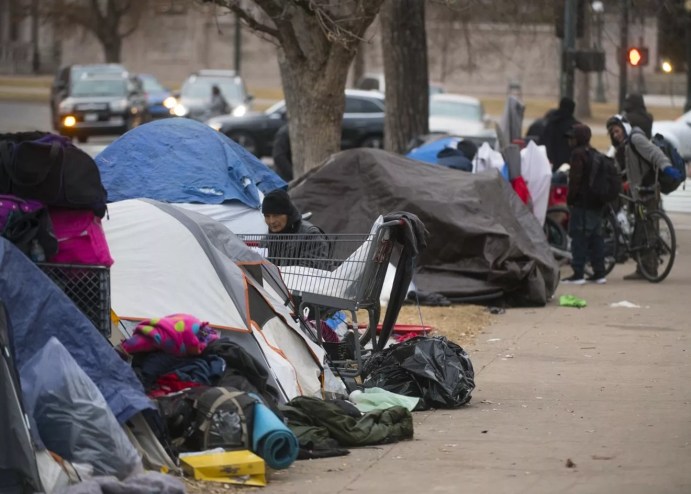 Homeless in Denver.