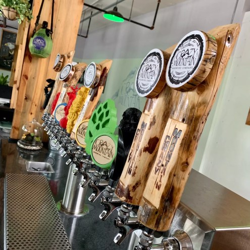 Brewery tap handles.