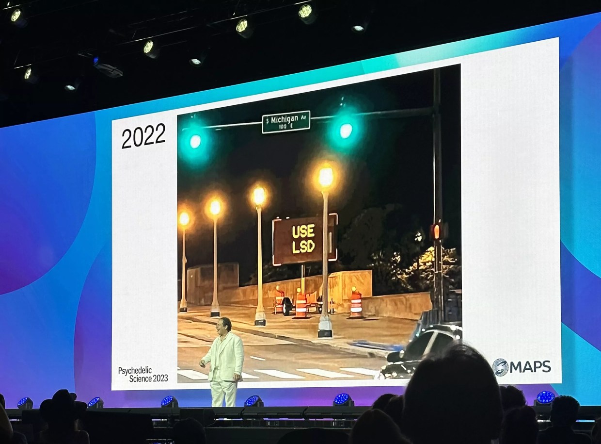 MAPS founder Rick Doblin at Psychedelic Science 2023 in Denver