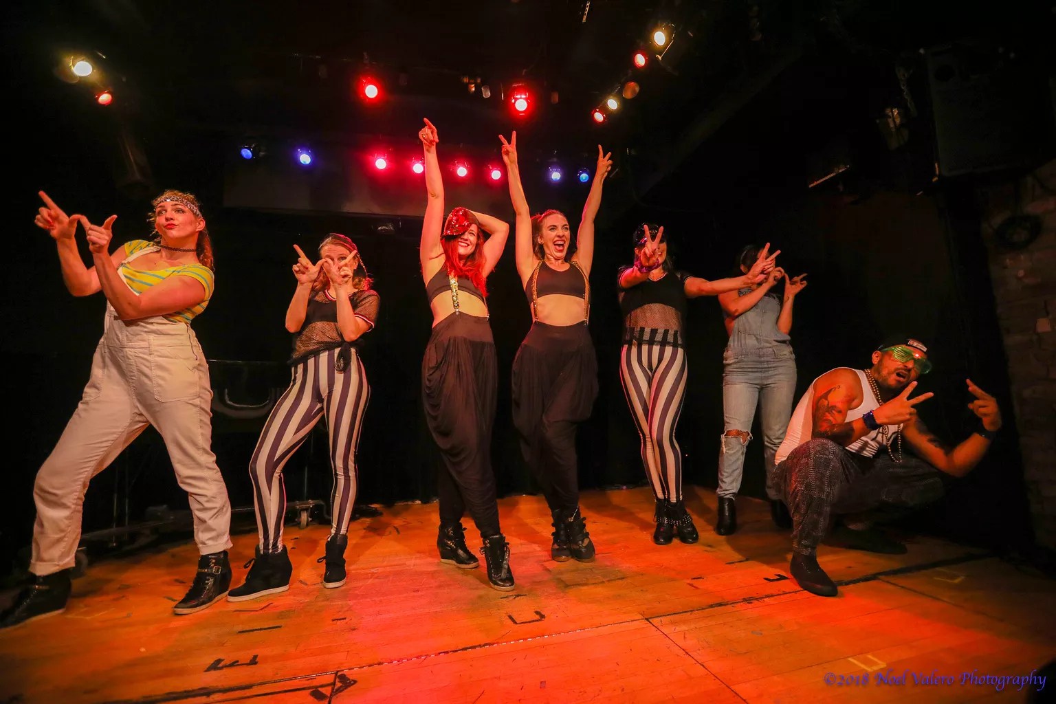 entertainers on stage