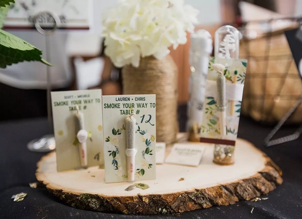 Cannabis Wedding Expo display