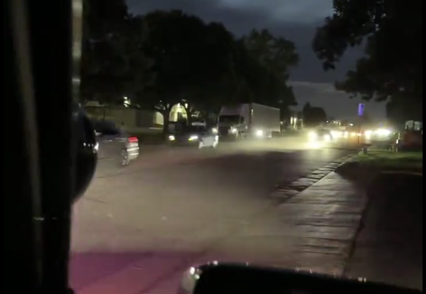 A street race in Aurora Sunday night.