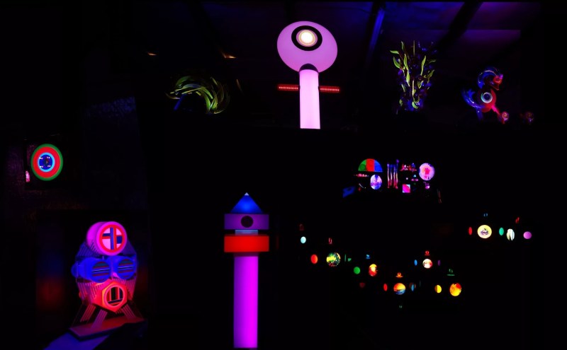 psychedelic light sculptures