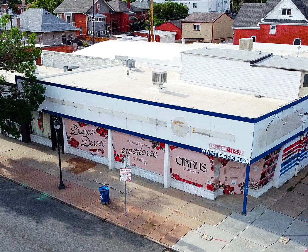 Overhead view of Colfax Avenue in Denver