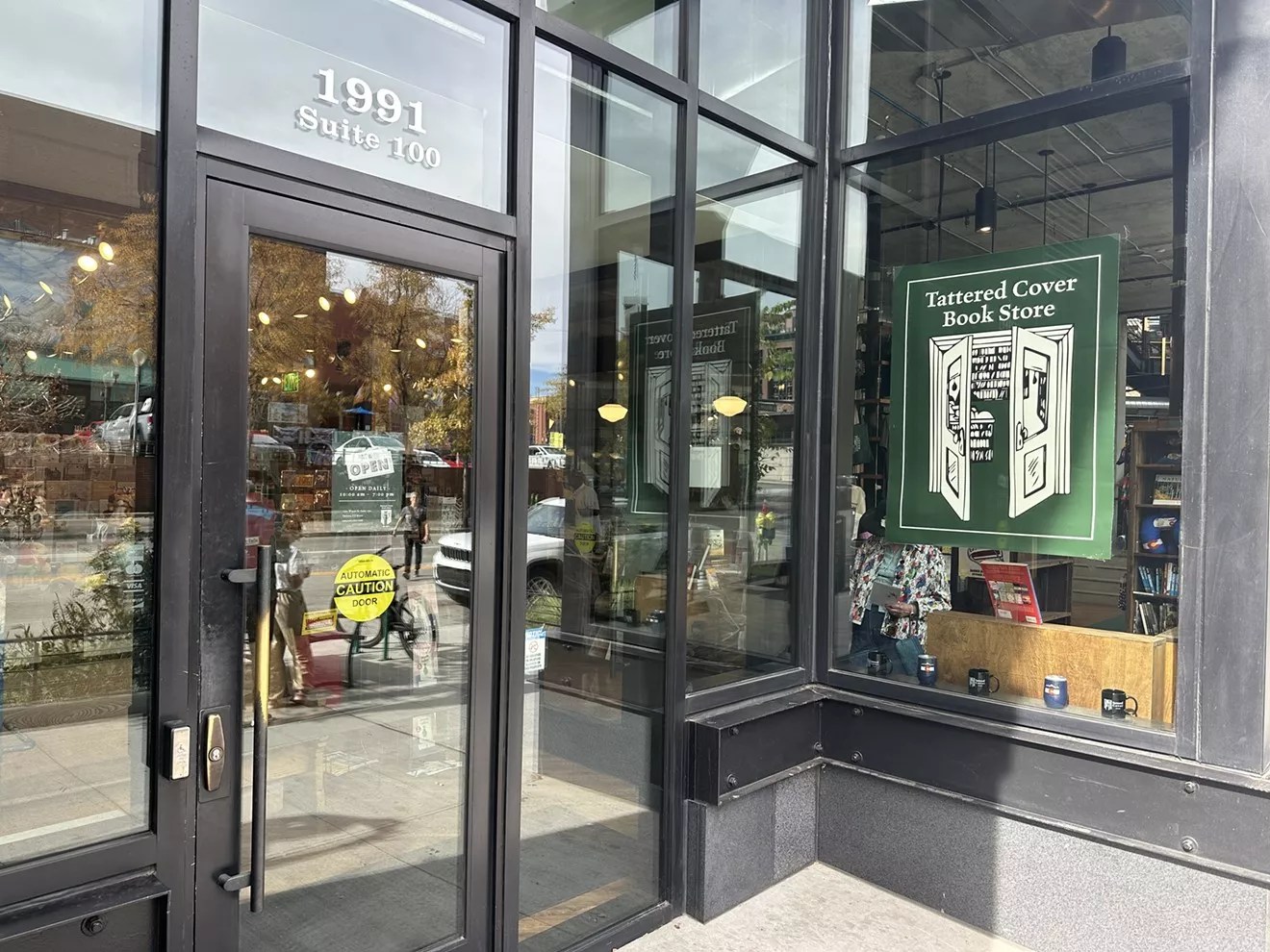 entrance to bookstore, now closed
