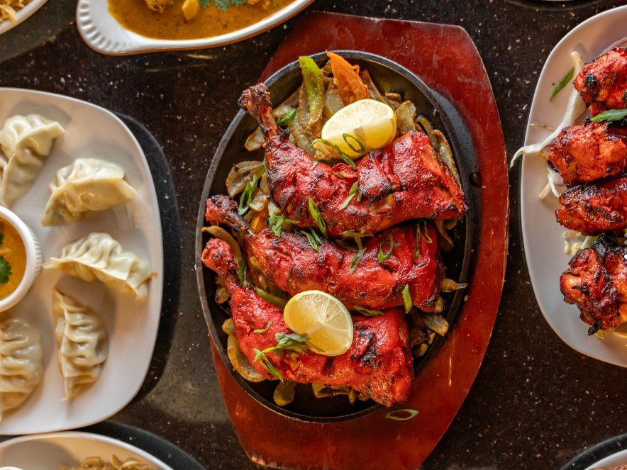 chicken on a serving platter