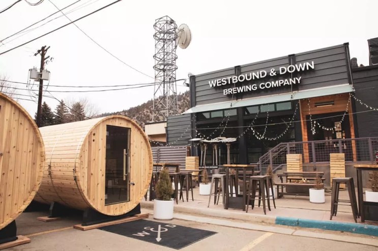 Brewery photo with outdoor seating.