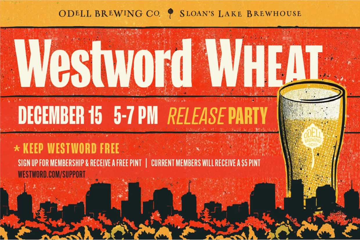 Red graphic with gold and white text