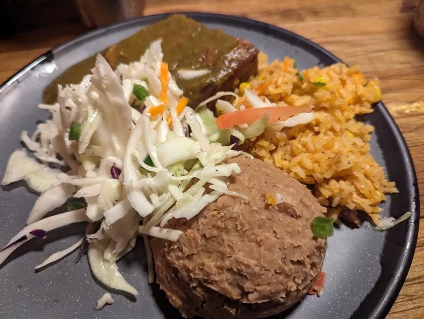 plate of mexican food