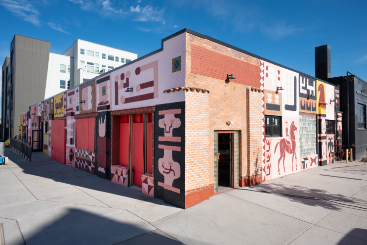 a building painted with a mural
