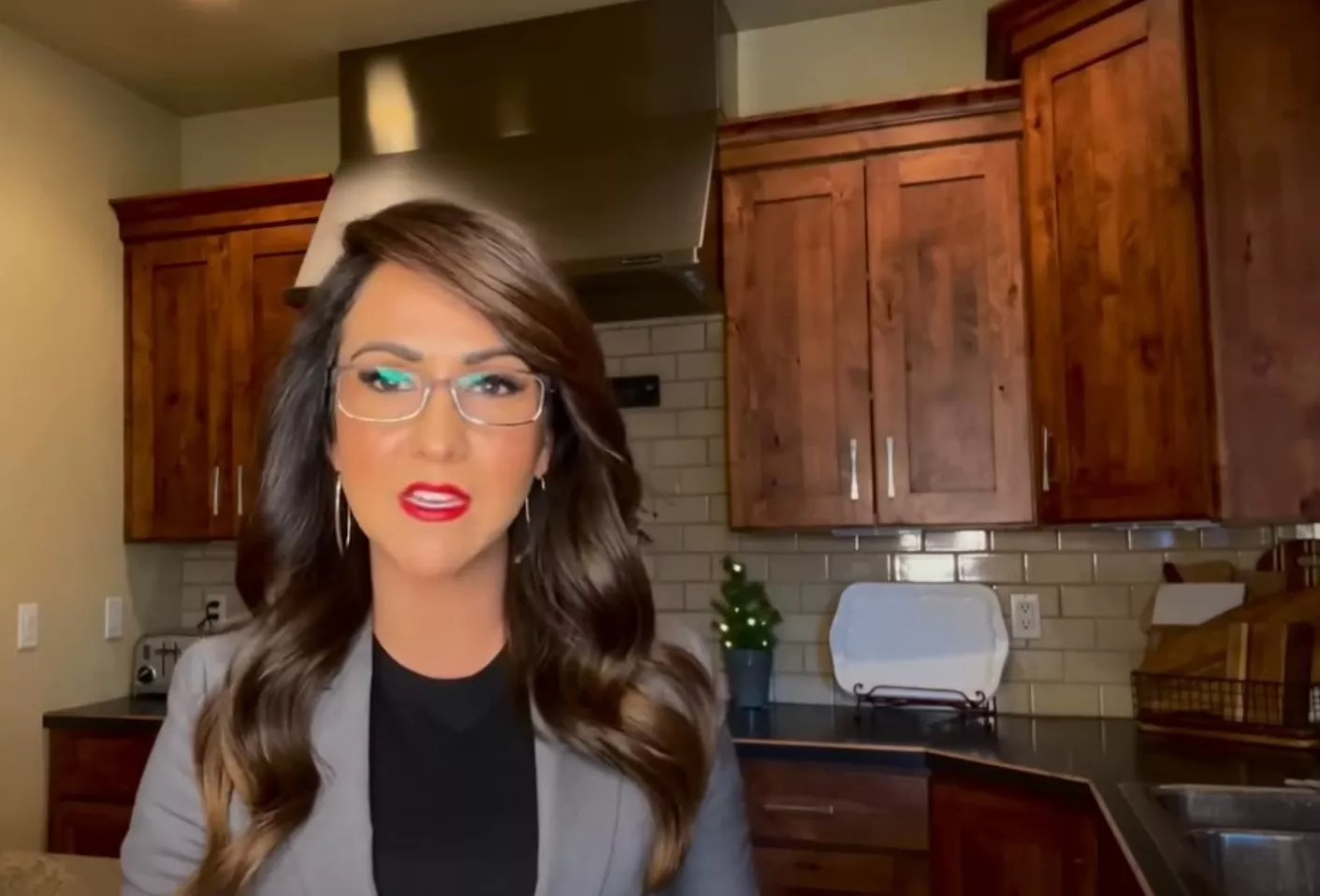 Lauren Boebert speaking.