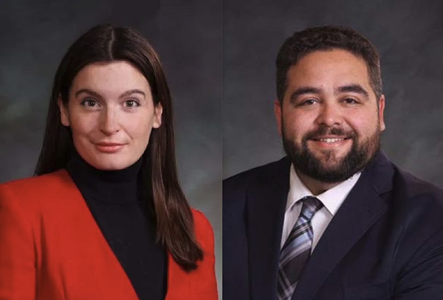 Legislative headshots of former representatives Ruby Dickson and Said Sharbini.