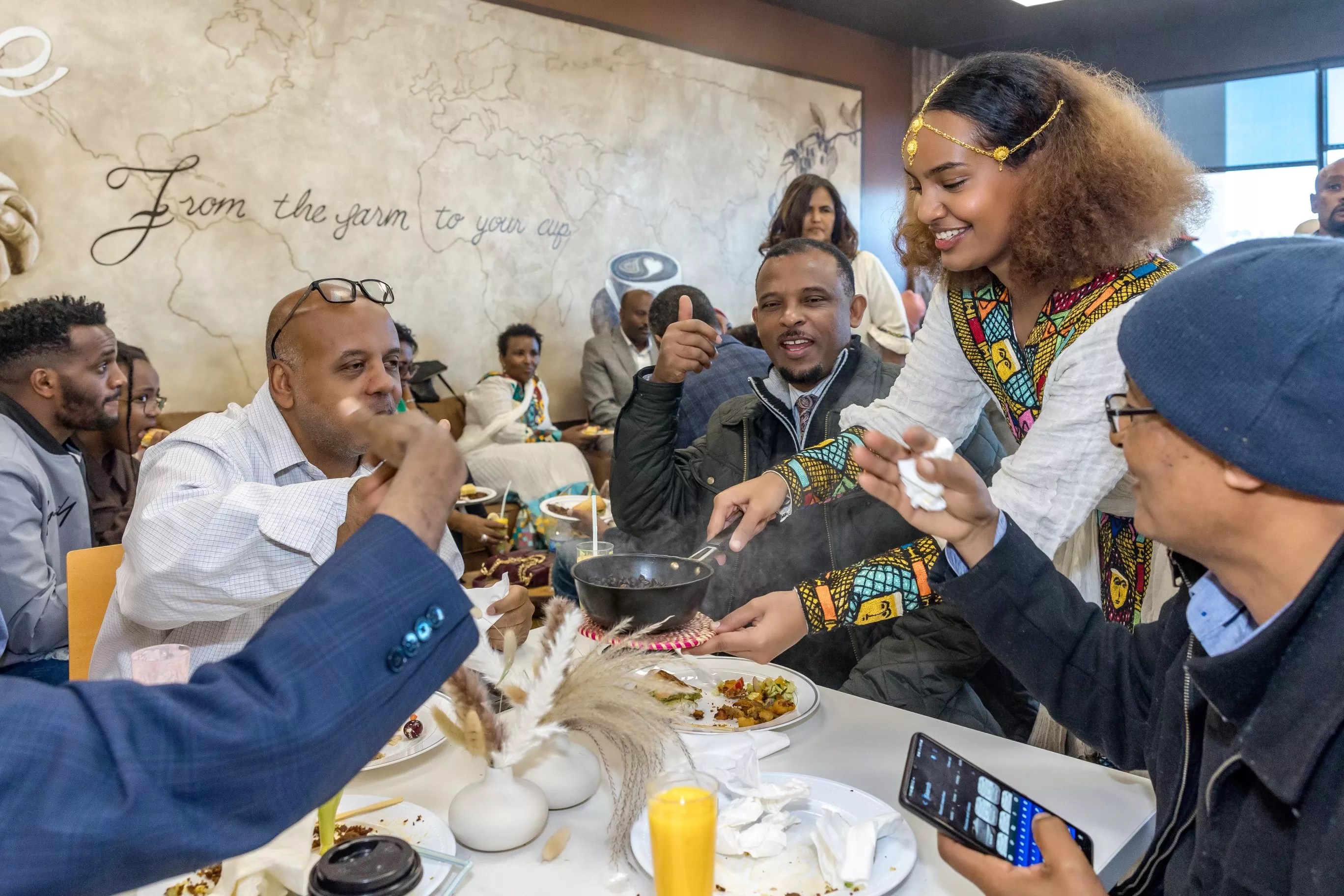 people sitting at a table
