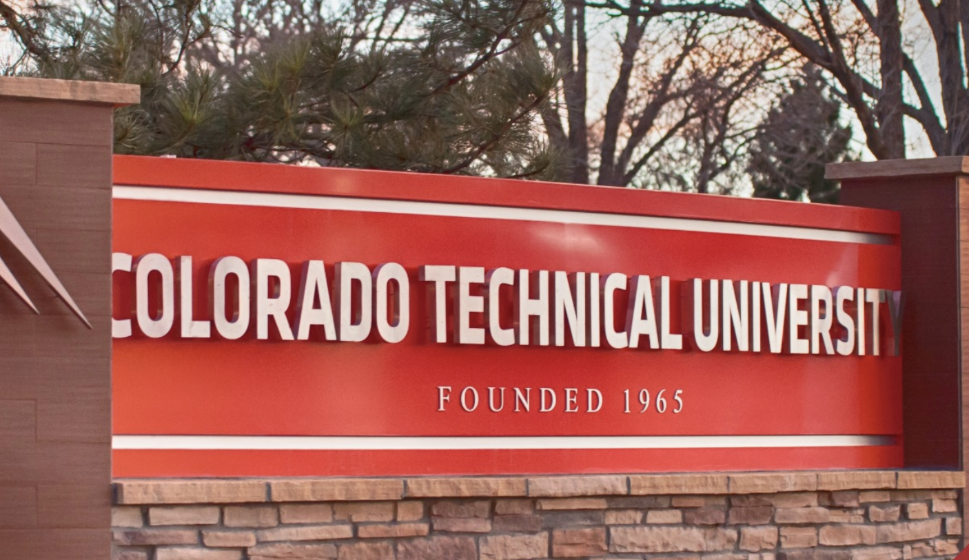 A sign for Colorado Technical University.