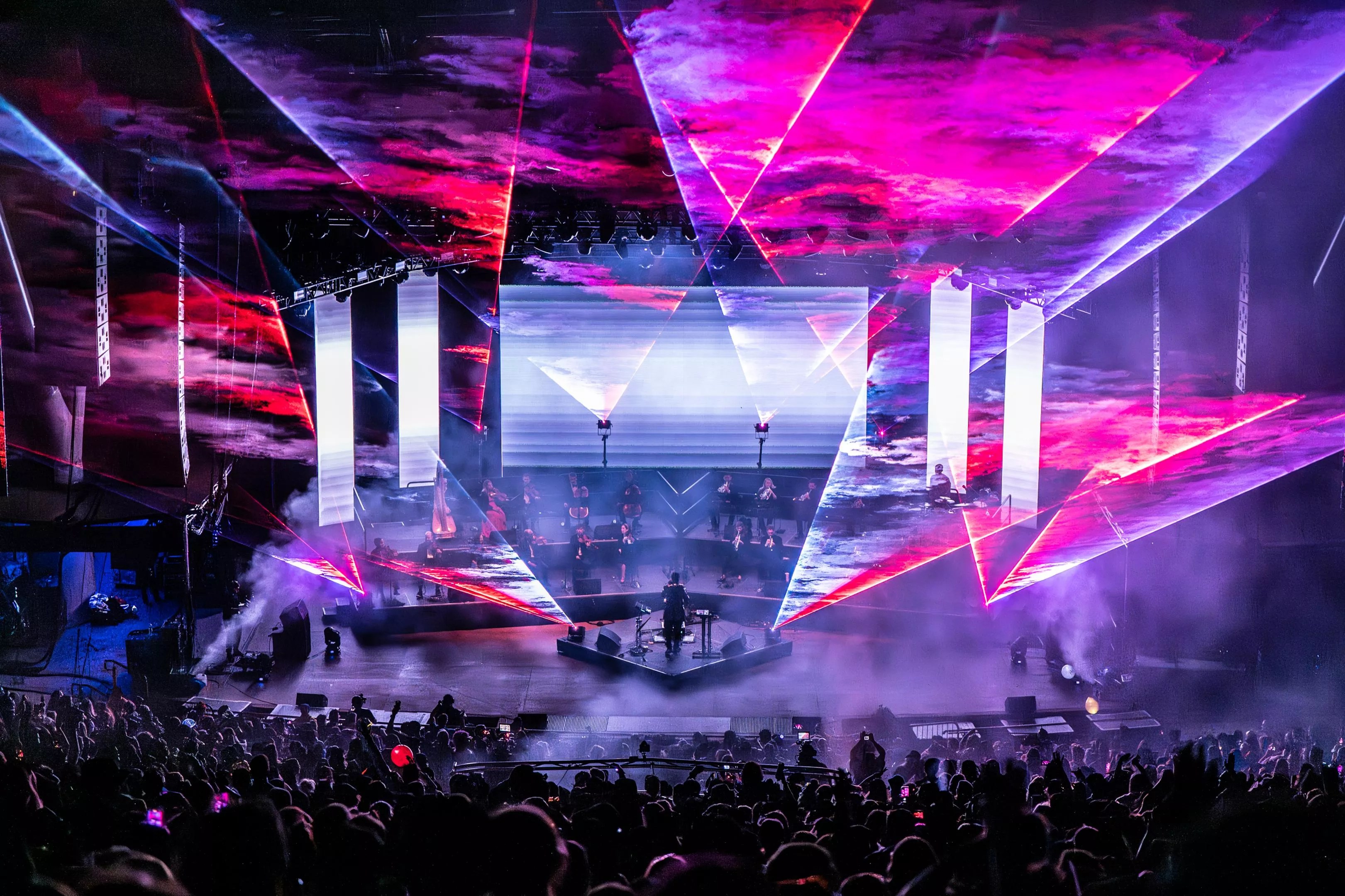 a concert at red rocks amphitheatre