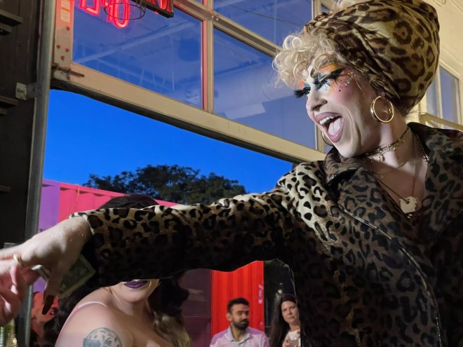 drag queen performing
