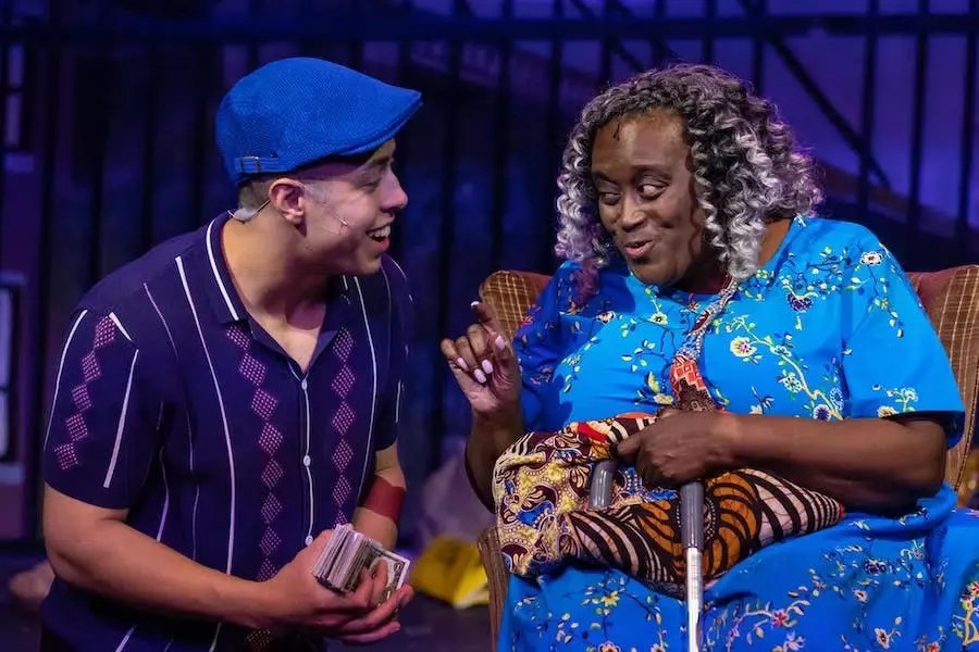 people acting in a play