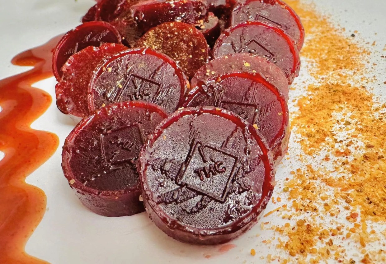 Bachaz is chamoy and tamarindo-covered THC gummies.