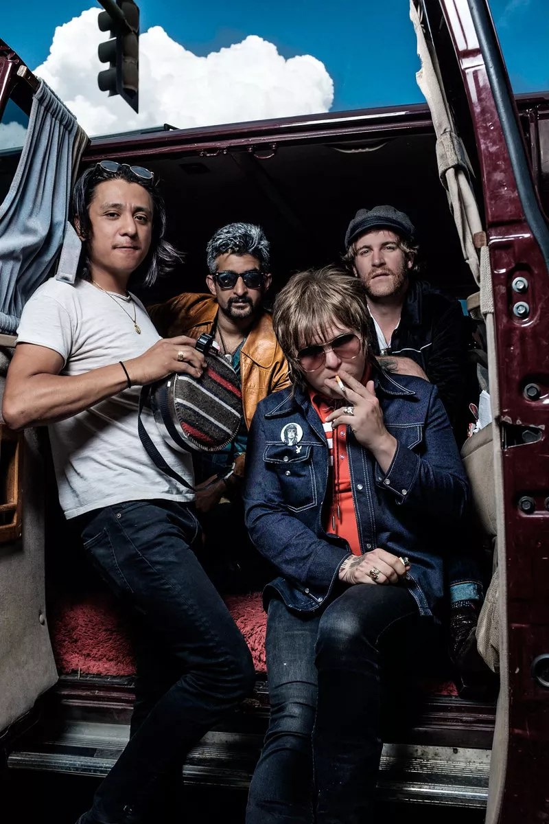 band poses for photo