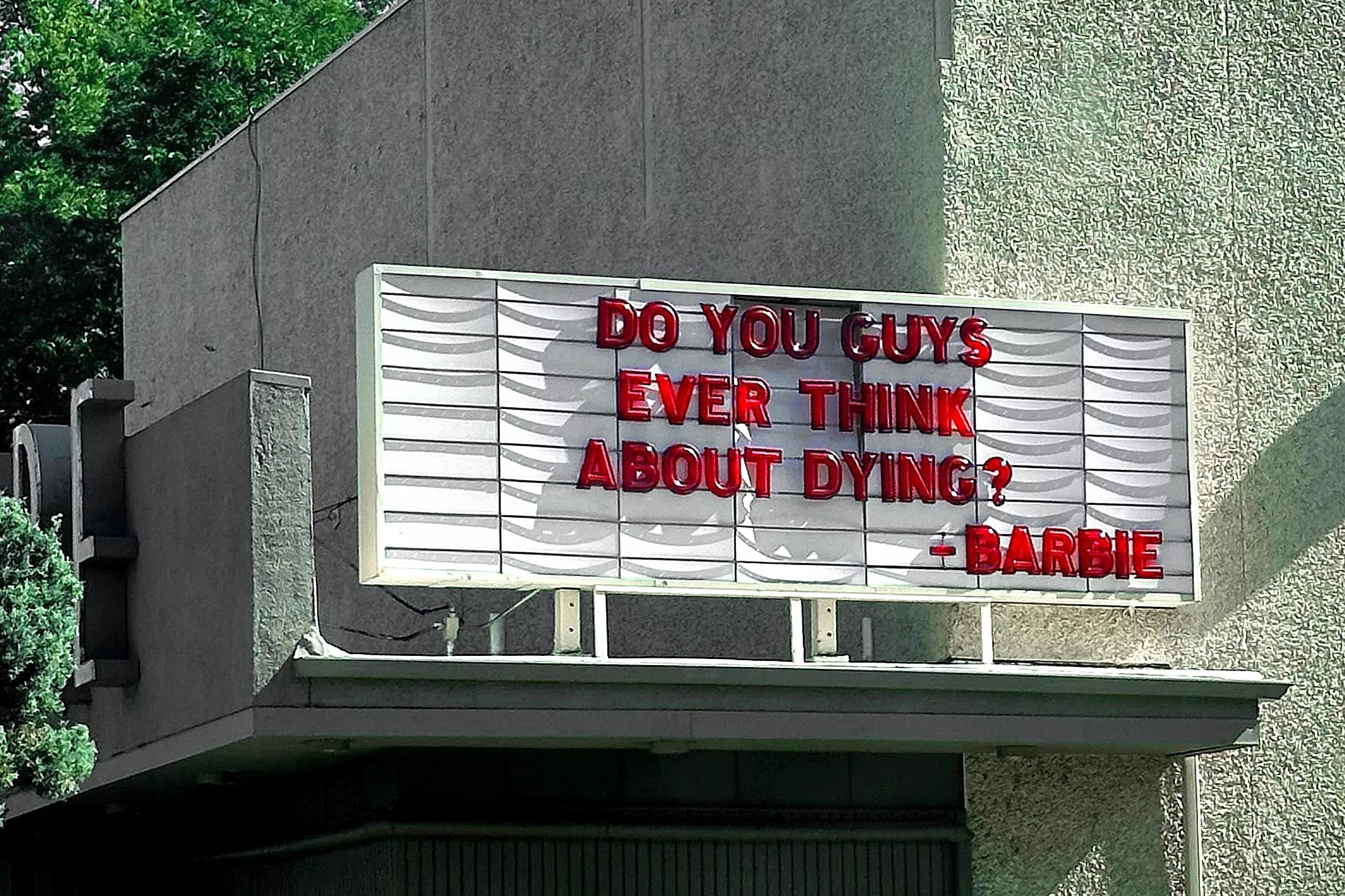 marquee on old theater