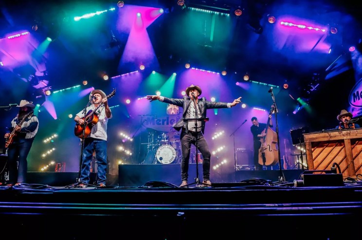 old crow medicine show performing a concert