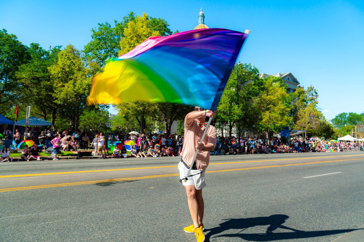 people celebrating the annual Denver PrideFest
