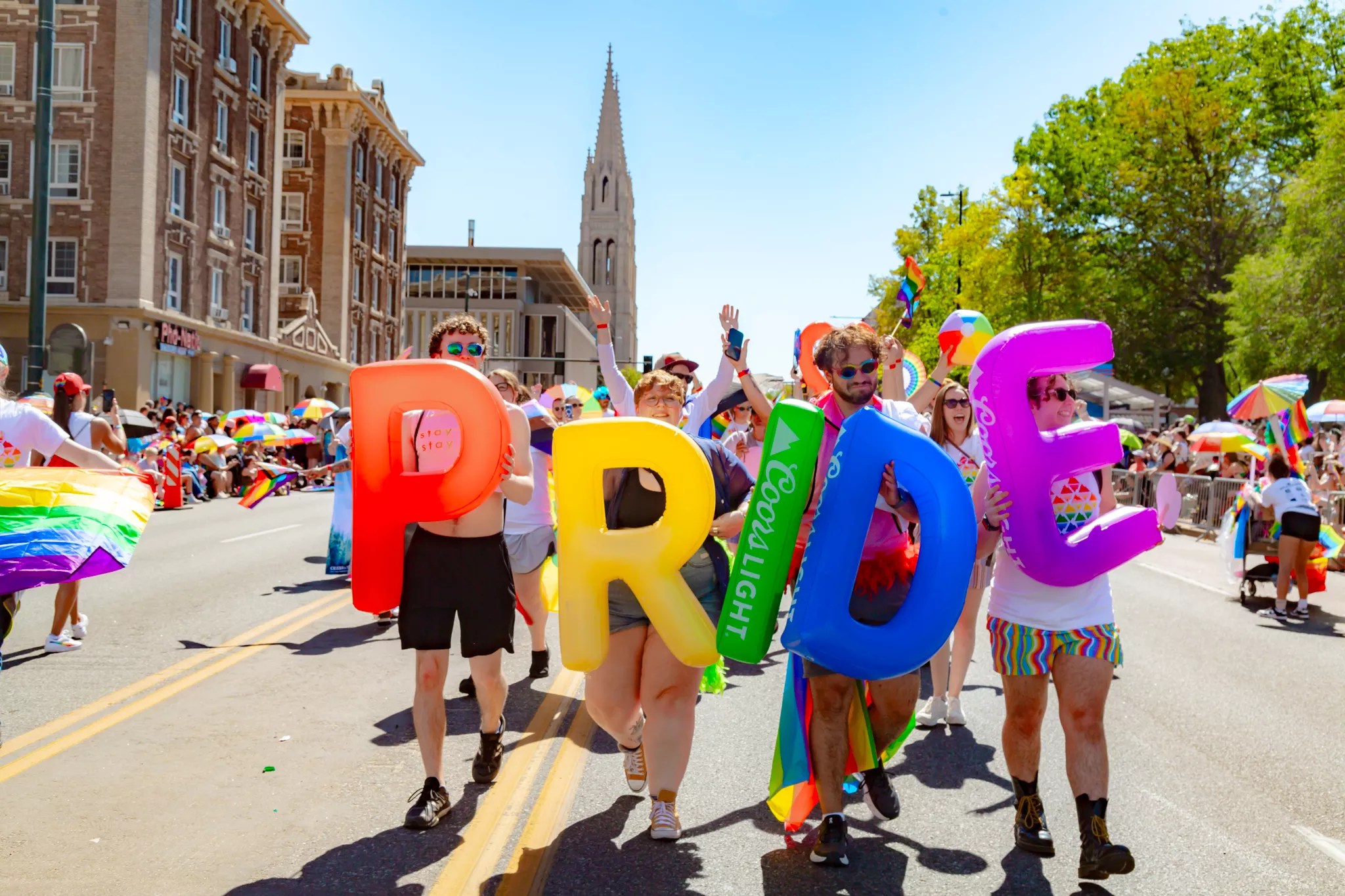 people celebrating the annual Denver PrideFest