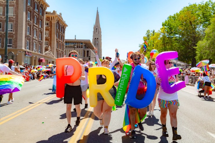 people celebrating the annual Denver PrideFest