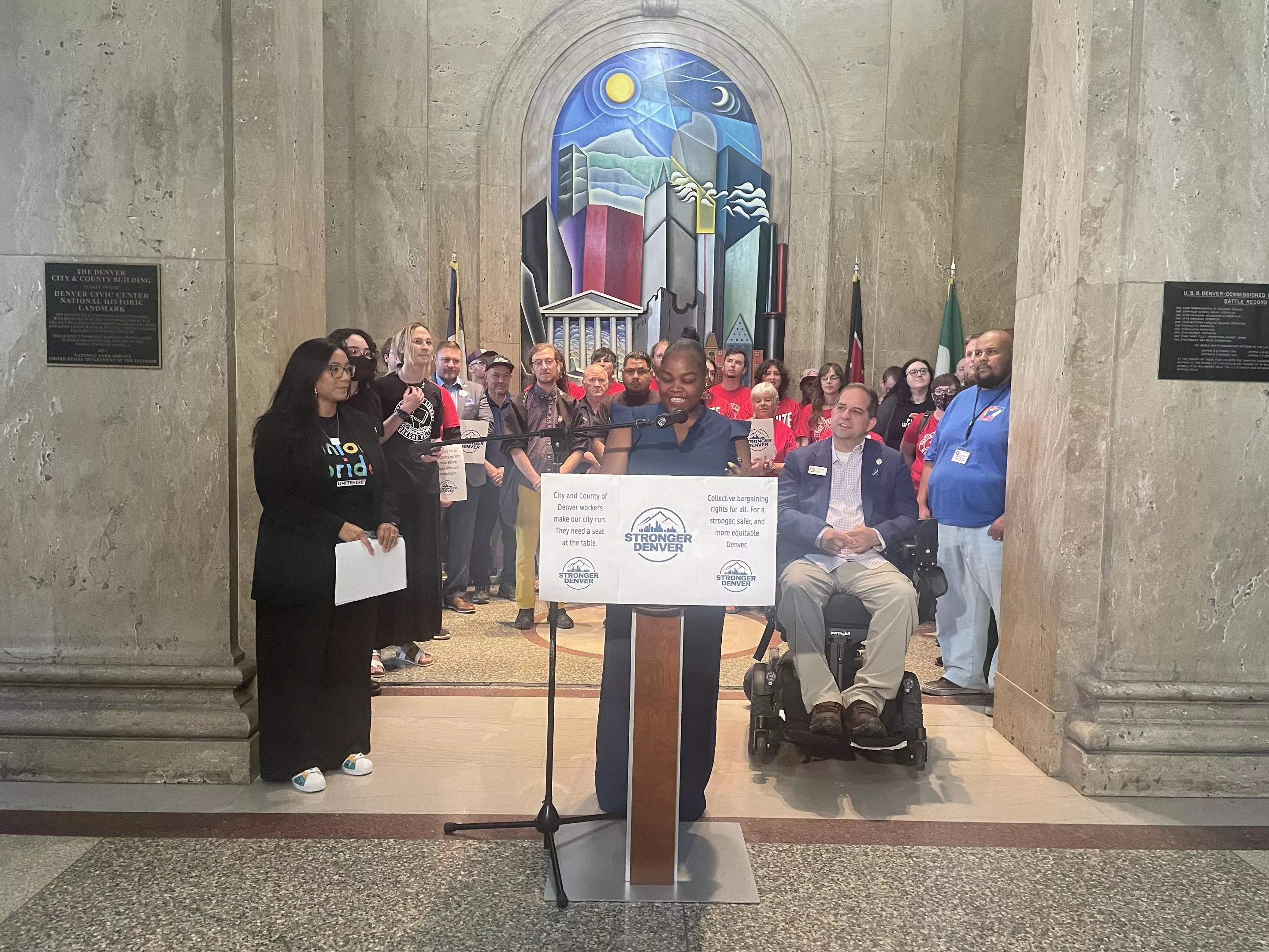City hall rally in Denver