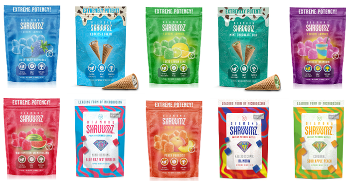 Diamond Shruumz microdose products