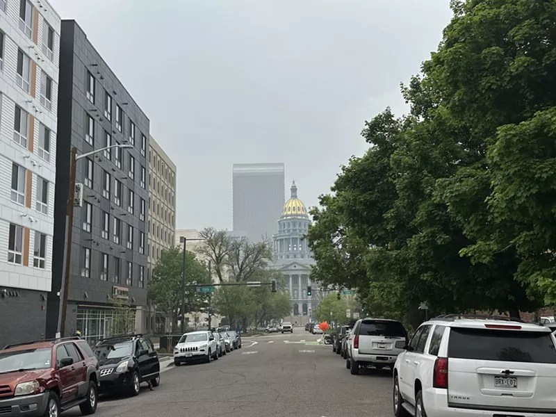 Smog covers downtown Denver