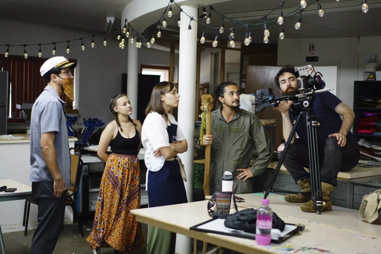 people at a film festival