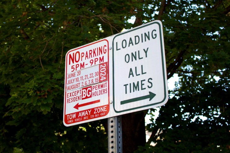 No parking sign