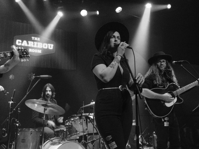 boulder band rolling harvest performing