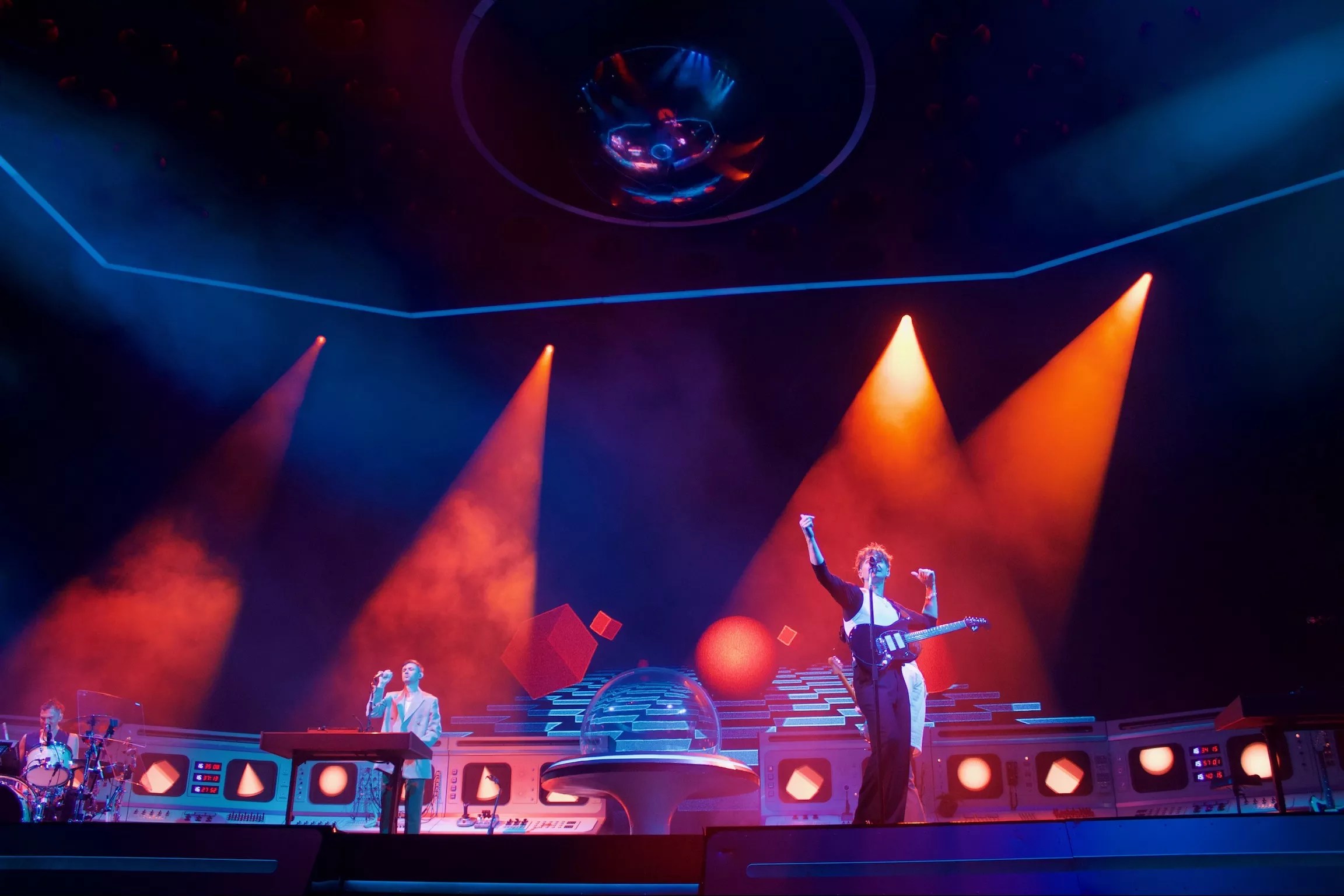 Glass Animals performing at Red Rocks