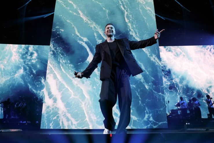 Justin Timberlake on his world tour.