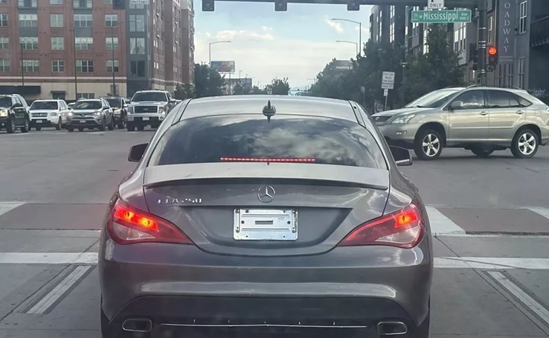 car without license plate