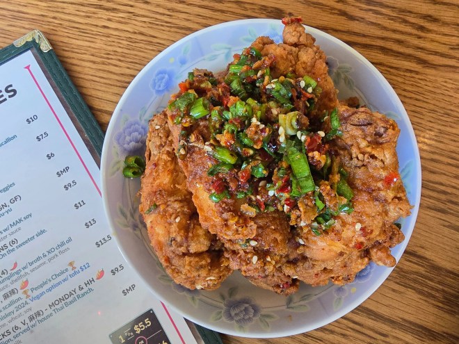 fried wings in a bowl