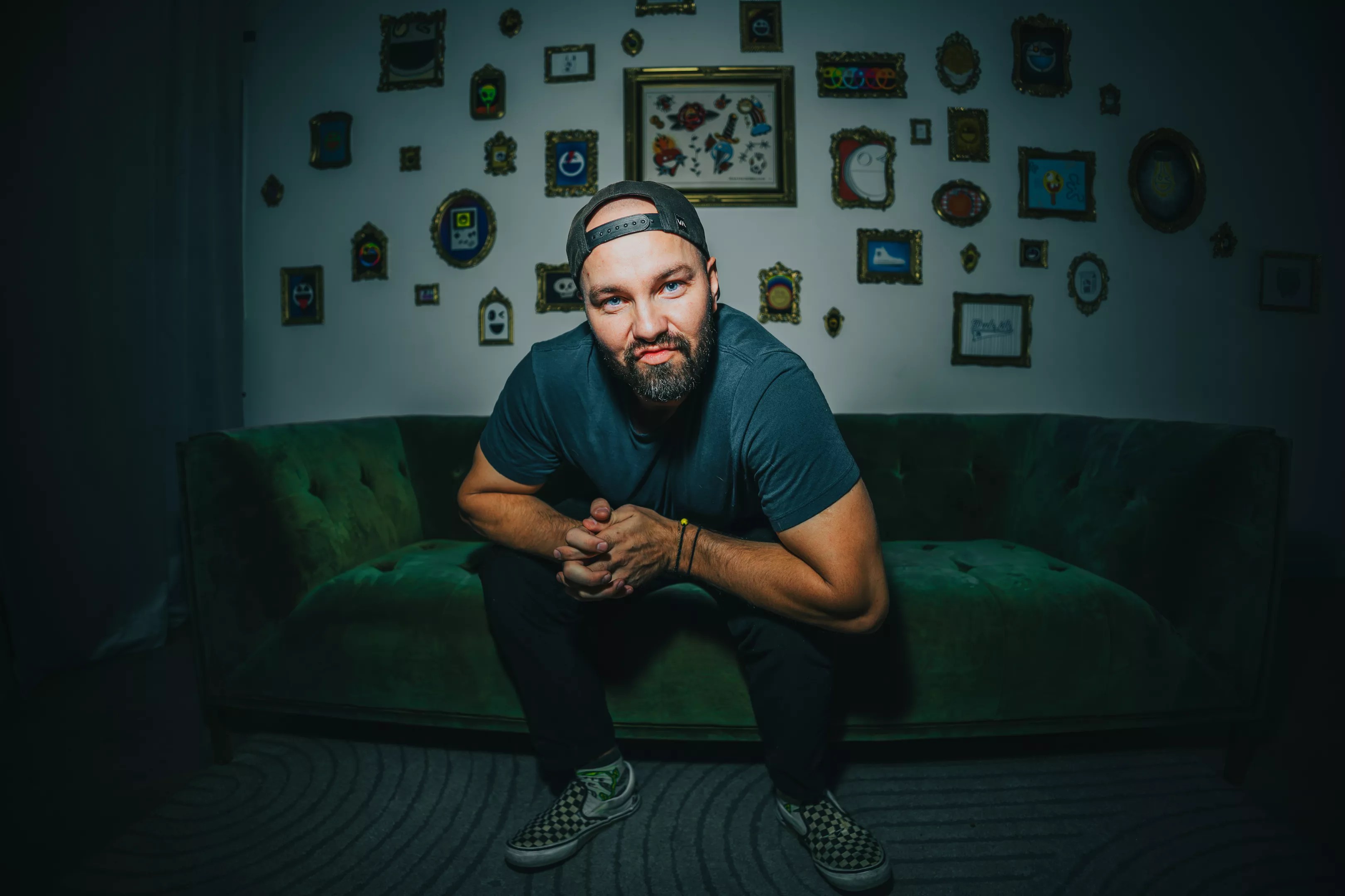 man sitting in a chair