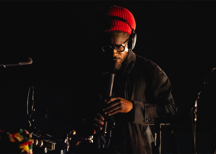 André 3000 performing on the New Blue Sun tour.