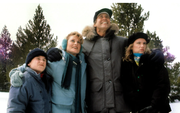 The Griswold Family looks at Christmas trees in National Lampoon's Christmas Vacation