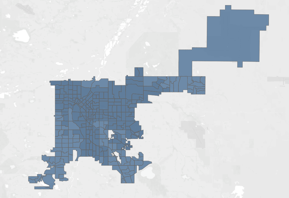 Denver precinct voting map