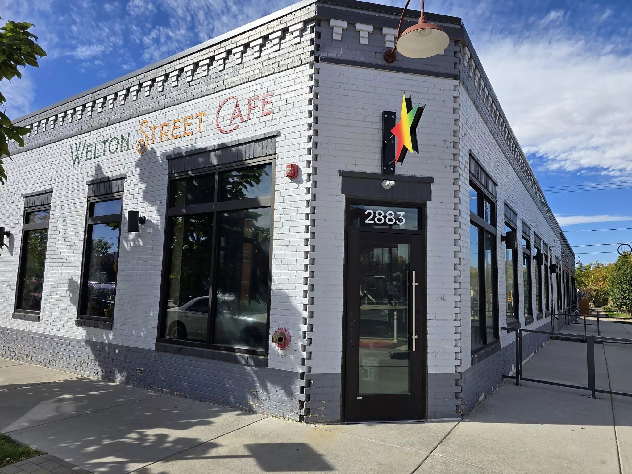 exterior of a grey building