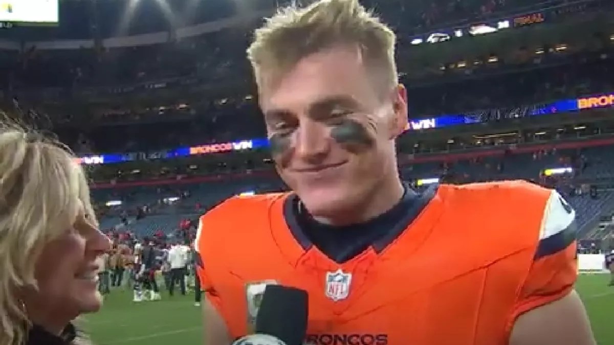 Broncos quarterback after game
