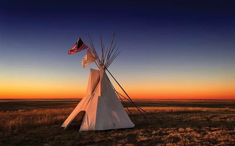 teepee on the plains