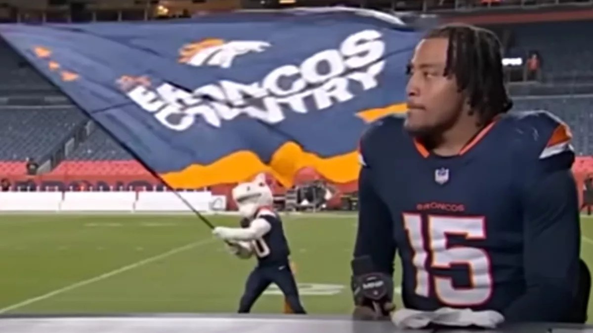 Denver Broncos player and mascot